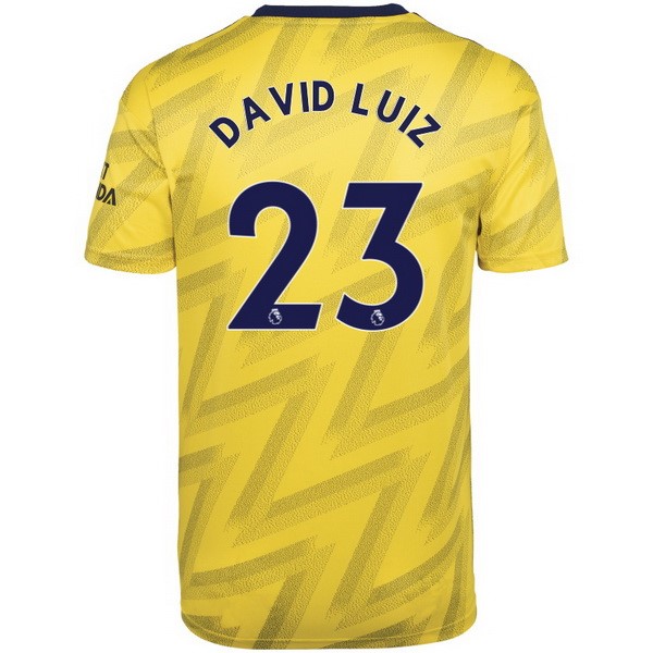 Camiseta Arsenal NO.23 David Luiz 2ª Kit 2019 2020 Amarillo